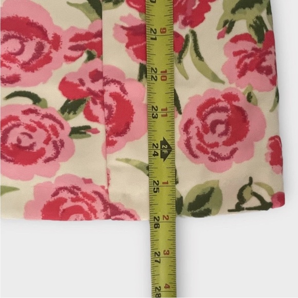 NEW Zara Corset Style Mini Dress Medium Pink White Floral Roses Rose Thin Straps - Picture 10 of 14